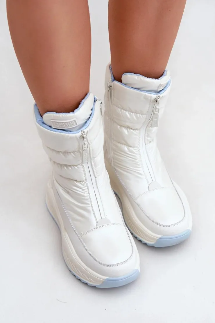 Damskie Big Star Shoes Śniegowce Damskie Big Star OO274A396 Białe