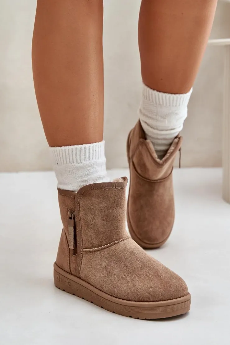 Big Star Shoes Śniegowce Damskie*Śniegowce Damskie Big Star OO274A165 Beżowe Beżowy