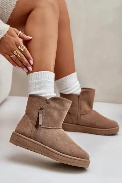 Big Star Shoes Śniegowce Damskie*Śniegowce Damskie Big Star OO274A165 Beżowe Beżowy