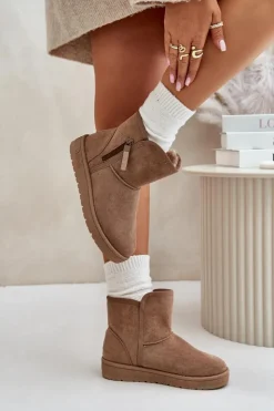 Big Star Shoes Śniegowce Damskie*Śniegowce Damskie Big Star OO274A165 Beżowe Beżowy