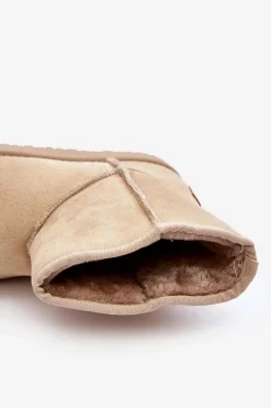 Online Cross Jeans Śniegowce Damskie MM2R4023C Beżowe Beżowy