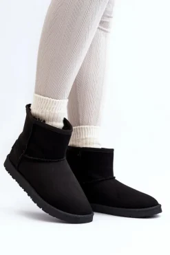 Cross Jeans Śniegowce Damskie*Śniegowce Damskie MM2R4024 Czarne Czarny