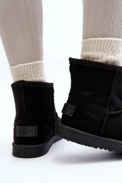 Cross Jeans Śniegowce Damskie*Śniegowce Damskie MM2R4024 Czarne Czarny