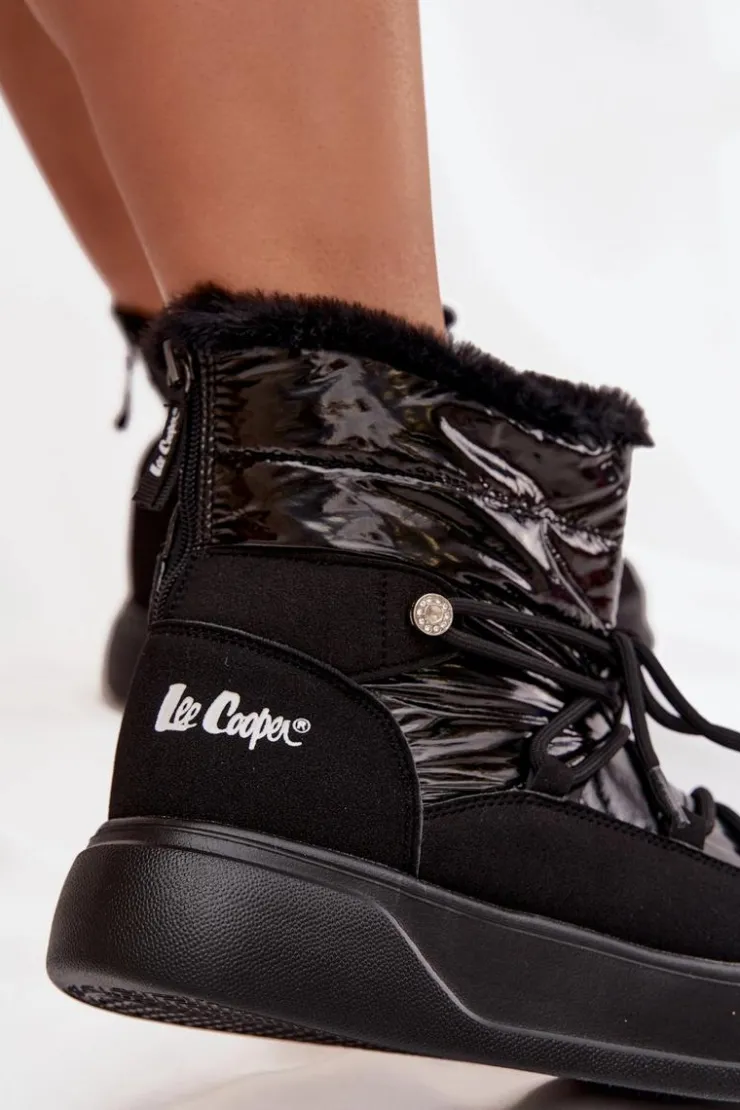 Online Lee Cooper Śniegowce Damskie Na Platformie LCJ-25-03-3814 Czarne Czarny