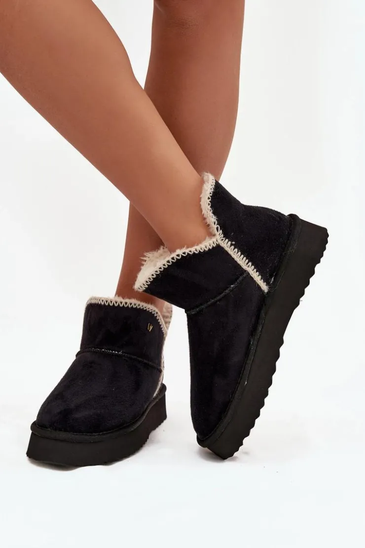 Damskie Wrangler Śniegowce Damskie Na Platformie 20253093.25Y Czarne