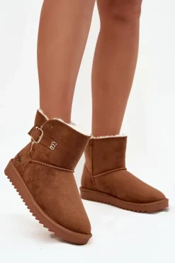 Wrangler Śniegowce Damskie*Śniegowce Damskie Z Klamrą 20253091.37B Camel Brązowy