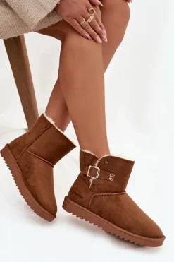 Wrangler Śniegowce Damskie*Śniegowce Damskie Z Klamrą 20253091.37B Camel Brązowy