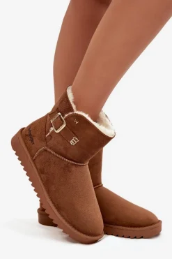 Wrangler Śniegowce Damskie*Śniegowce Damskie Z Klamrą 20253091.37B Camel Brązowy