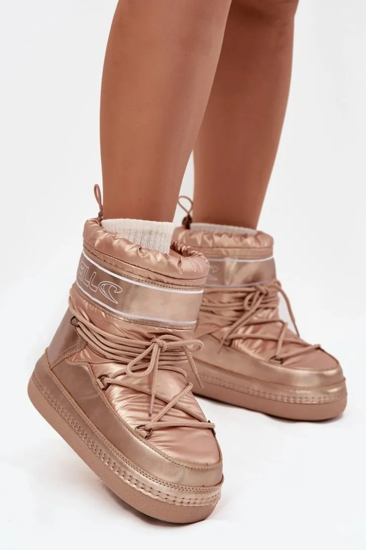 Damskie O'Neill Śniegowce Damskie Z Wiązaniem LISA WOMEN HIGH 90253012.99U Złote