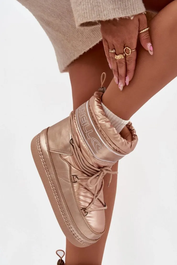 Damskie O'Neill Śniegowce Damskie Z Wiązaniem LISA WOMEN HIGH 90253012.99U Złote