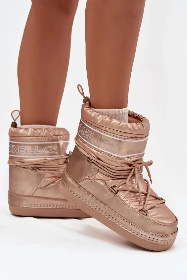Damskie O'Neill Śniegowce Damskie Z Wiązaniem LISA WOMEN HIGH 90253012.99U Złote