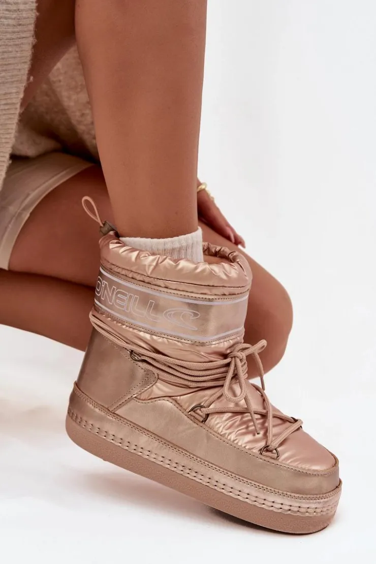 Damskie O'Neill Śniegowce Damskie Z Wiązaniem LISA WOMEN HIGH 90253012.99U Złote