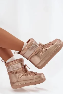 Damskie O'Neill Śniegowce Damskie Z Wiązaniem LISA WOMEN HIGH 90253012.99U Złote