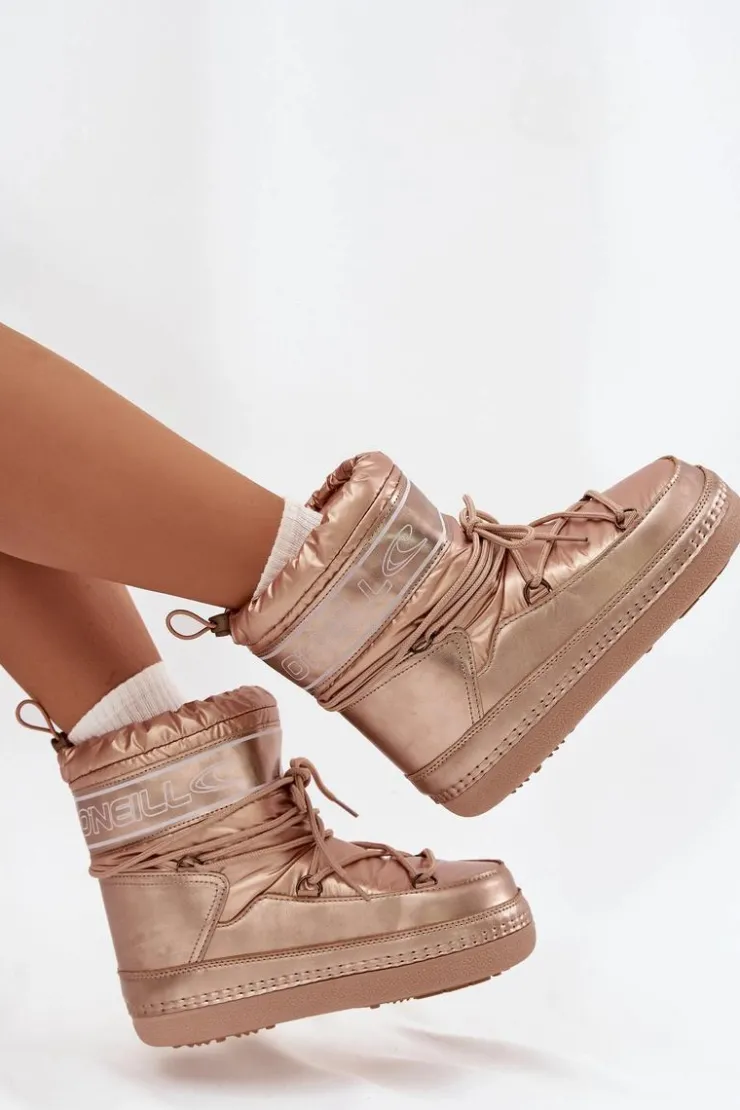 Damskie O'Neill Śniegowce Damskie Z Wiązaniem LISA WOMEN HIGH 90253012.99U Złote