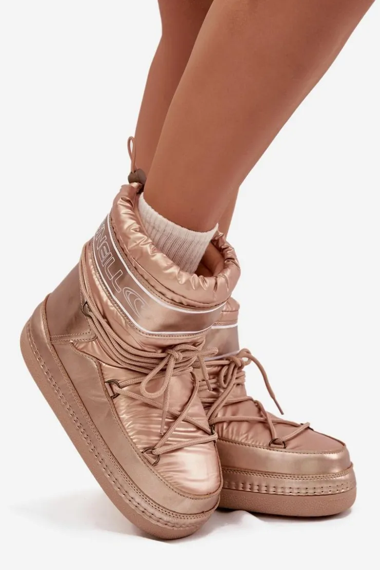 Damskie O'Neill Śniegowce Damskie Z Wiązaniem LISA WOMEN HIGH 90253012.99U Złote