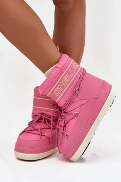 Best O'Neill Śniegowce Damskie Z Wiązaniem LISA WOMEN HIGH 90253012.01U Różowe Różowy