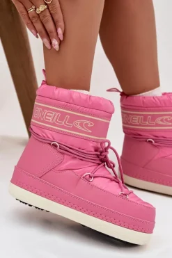 Best O'Neill Śniegowce Damskie Z Wiązaniem LISA WOMEN HIGH 90253012.01U Różowe Różowy