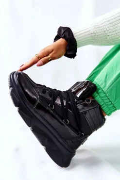 Sale Big Star Shoes Śniegowce Ocieplane Big Star II274311 Czarne