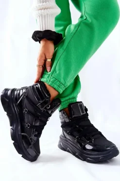 Sale Big Star Shoes Śniegowce Ocieplane Big Star II274311 Czarne