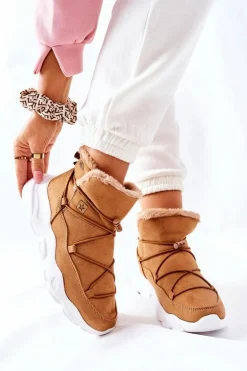 Big Star Shoes Śniegowce Damskie*Śniegowce Ocieplane Big Star II274266 Camel