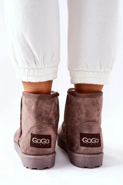 Evento Śniegowce Damskie*Śniegowce Ocieplane Futerkiem Brązowe Vicandi