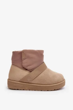 Sale Big Star Shoes Śniegowce Ocieplane Na Platformie Beżowe Big Star MM274152 Beżowy