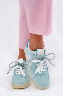 Boto Sneakersy Damskie*Niskie Buty Sportowe Damskie W Panterkę Miętowe Zelevelis