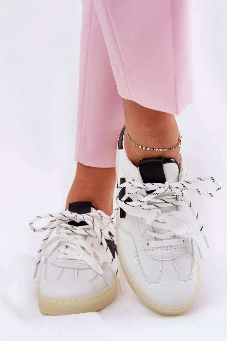 Clearance Boto Niskie Buty Sportowe Damskie Białe Zelevelis Biały