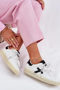 Clearance Boto Niskie Buty Sportowe Damskie Białe Zelevelis Biały