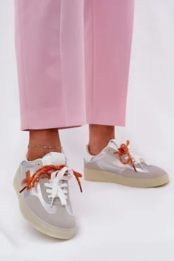 Damskie Boto Niskie Buty Sportowe Damskie Srebrne Zelevelis