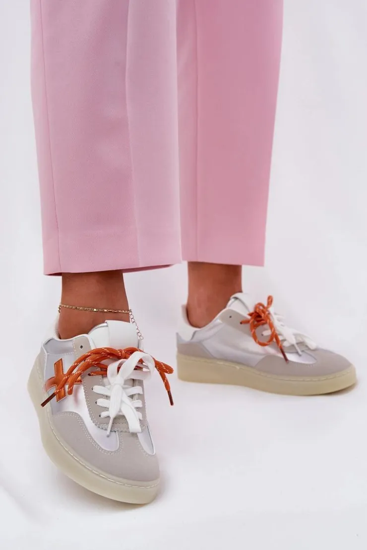 Damskie Boto Niskie Buty Sportowe Damskie Srebrne Zelevelis