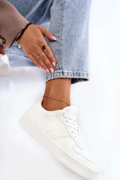 Sale Big Star Shoes Niskie Buty Sportowe Memory Foam System Big Star KK274259 Białe