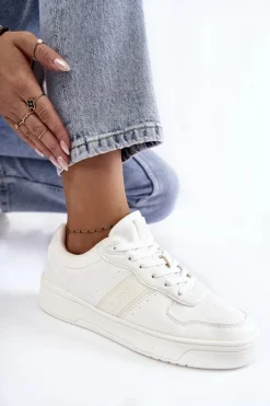 Sale Big Star Shoes Niskie Buty Sportowe Memory Foam System Big Star KK274259 Białe