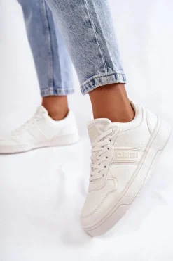 Sale Big Star Shoes Niskie Buty Sportowe Memory Foam System Big Star KK274259 Białe