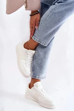 Sale Big Star Shoes Niskie Buty Sportowe Memory Foam System Big Star KK274259 Białe