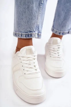 Sale Big Star Shoes Niskie Buty Sportowe Memory Foam System Big Star KK274259 Białe