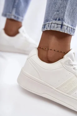 Sale Big Star Shoes Niskie Buty Sportowe Memory Foam System Big Star KK274259 Białe