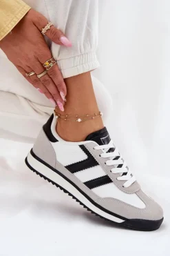 Boto Sneakersy Damskie*Niskie Sneakersy Damskie Białe Rulaana