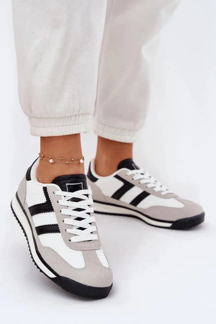 Boto Sneakersy Damskie*Niskie Sneakersy Damskie Białe Rulaana