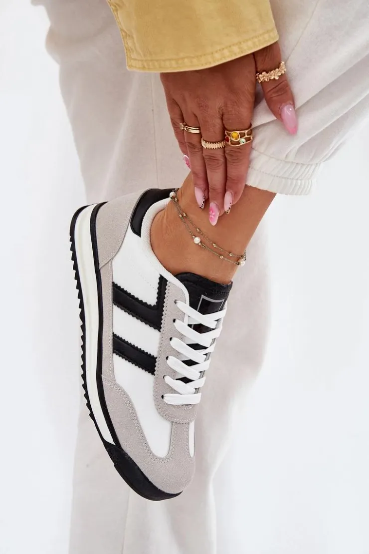 Boto Sneakersy Damskie*Niskie Sneakersy Damskie Białe Rulaana