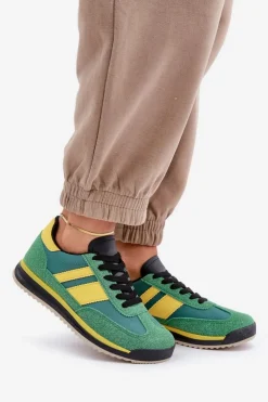 Boto Trampki Damskie Niskie|Sneakersy Damskie*Niskie Sneakersy Trampki Damskie Zielone Sellira