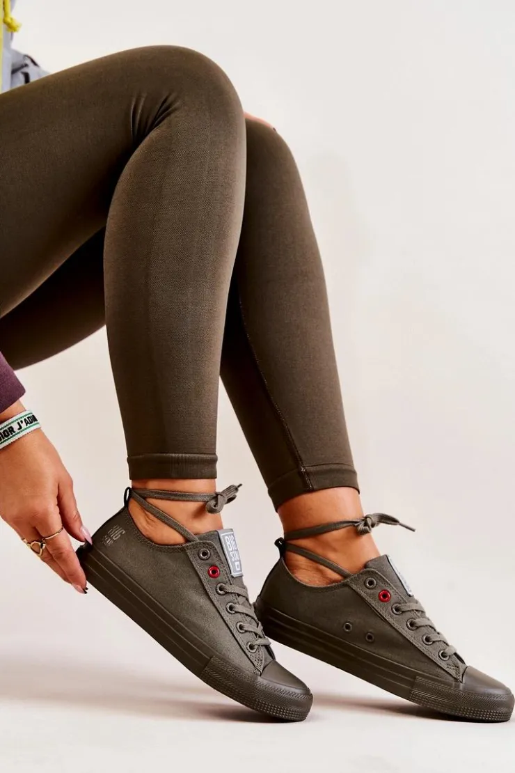 Best Big Star Shoes Niskie Tenisówki Big Star JJ274004 Khaki