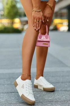 Clearance Boto Niskie Trampki Damskie Białe Enalae