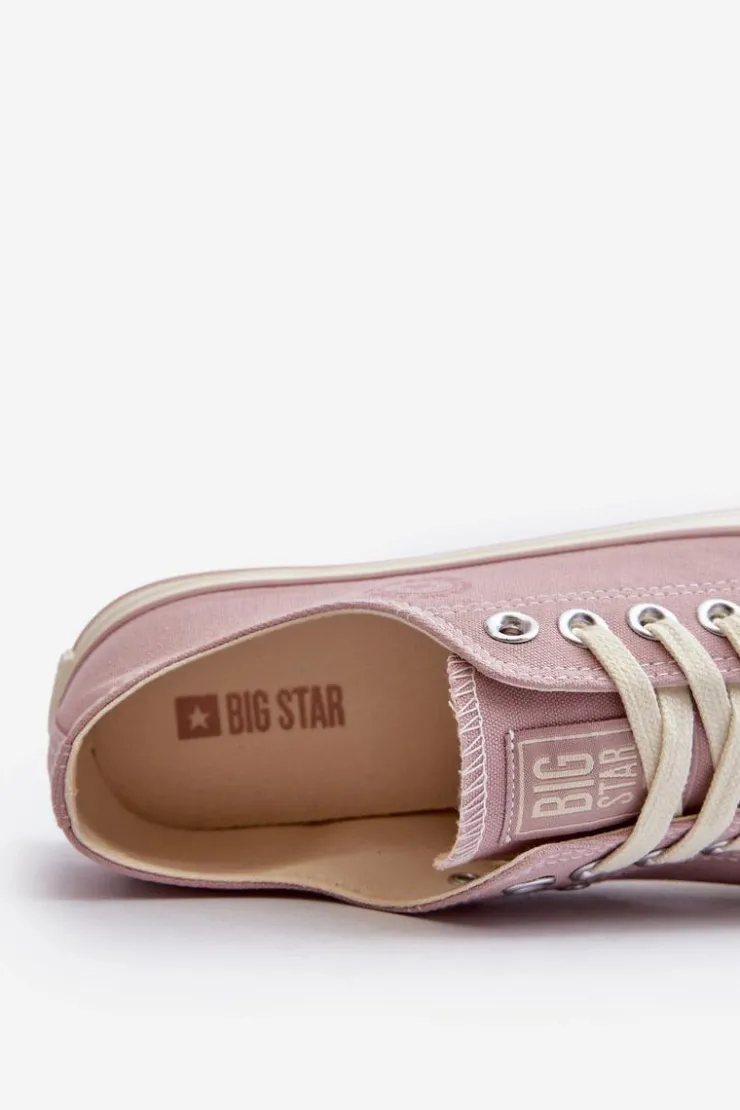 Big Star Shoes Trampki Damskie Big Star|Trampki Damskie Niskie*Niskie Trampki Damskie Big Star NN274270 Różowe Różowy