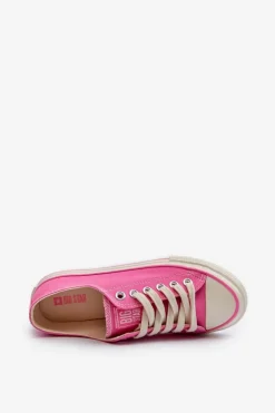 Clearance Big Star Shoes Niskie Trampki Damskie Big Star NN274271 Różowe Różowy