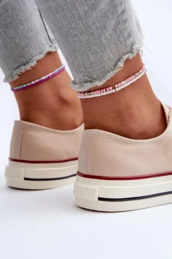 Damskie Big Star Shoes Niskie Trampki Damskie Big Star NN274272 Beżowe