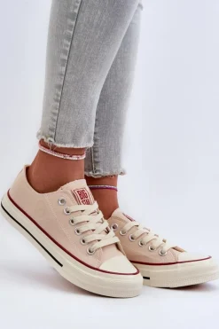 Damskie Big Star Shoes Niskie Trampki Damskie Big Star NN274272 Beżowe