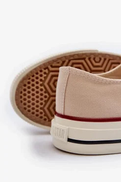 Damskie Big Star Shoes Niskie Trampki Damskie Big Star NN274272 Beżowe