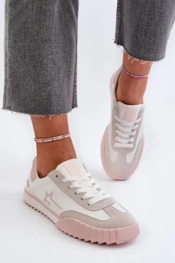 Damskie Big Star Shoes Niskie Trampki Damskie Big Star NN274868 Różowe