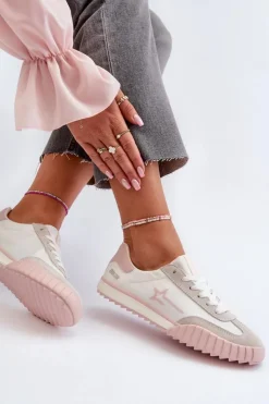 Damskie Big Star Shoes Niskie Trampki Damskie Big Star NN274868 Różowe